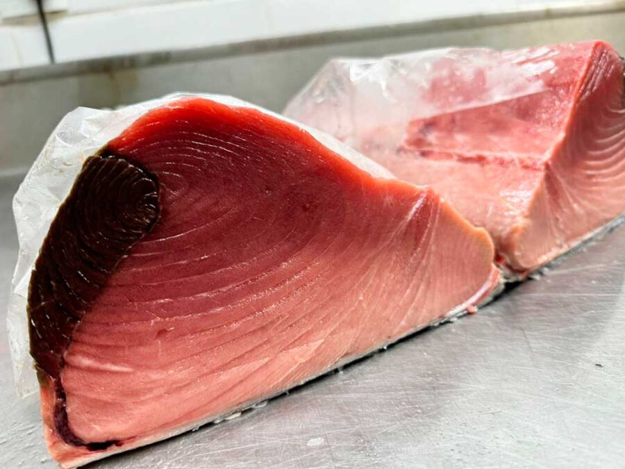 Sashimi de Atum Bluefin (costas), fresco, em bandeja com 400 gramas