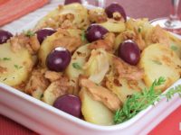 Batata cremosa com atum