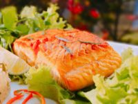 Salmão ao creme de leite