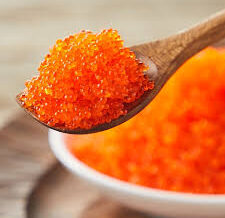 Ovas de capelim massago laranja